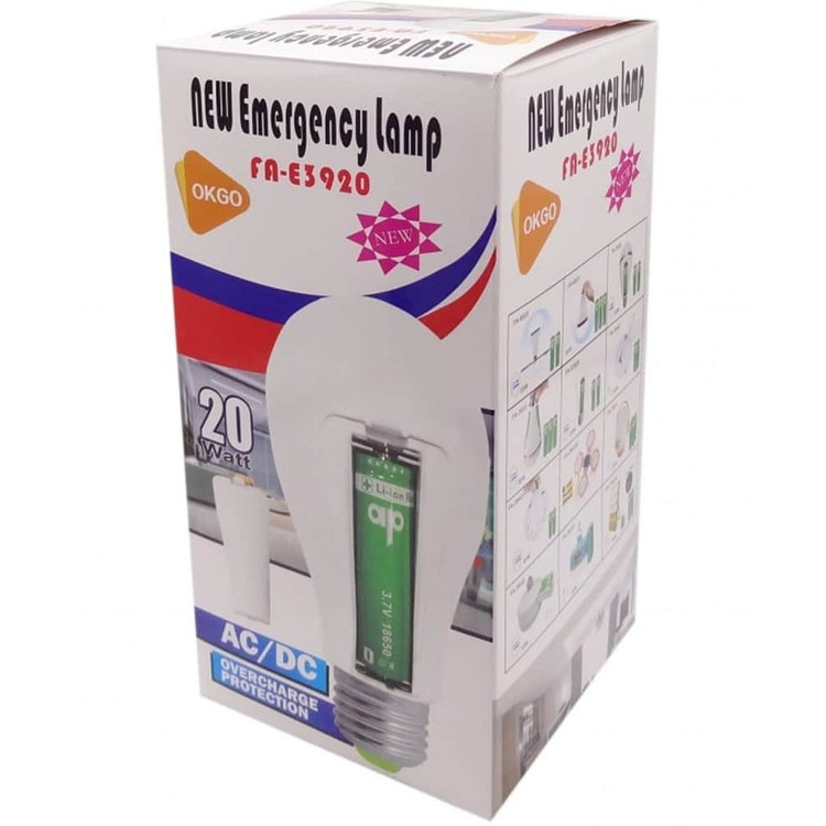 لامپ اضطراری شارژی سرپیچی 20 وات مدل FA-E3920