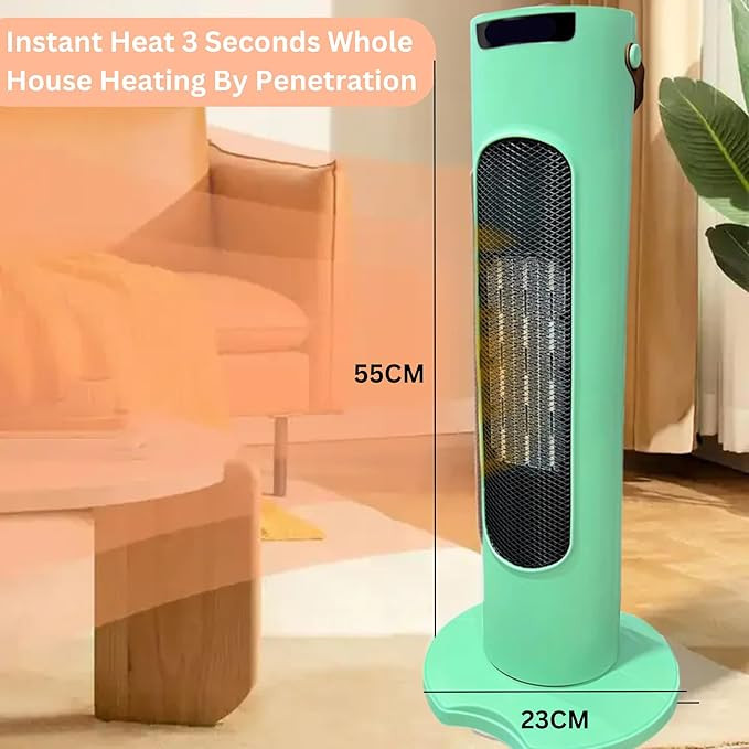 بخاری برقی سرامیکی برجی چرخشی 2000 وات Heat R555