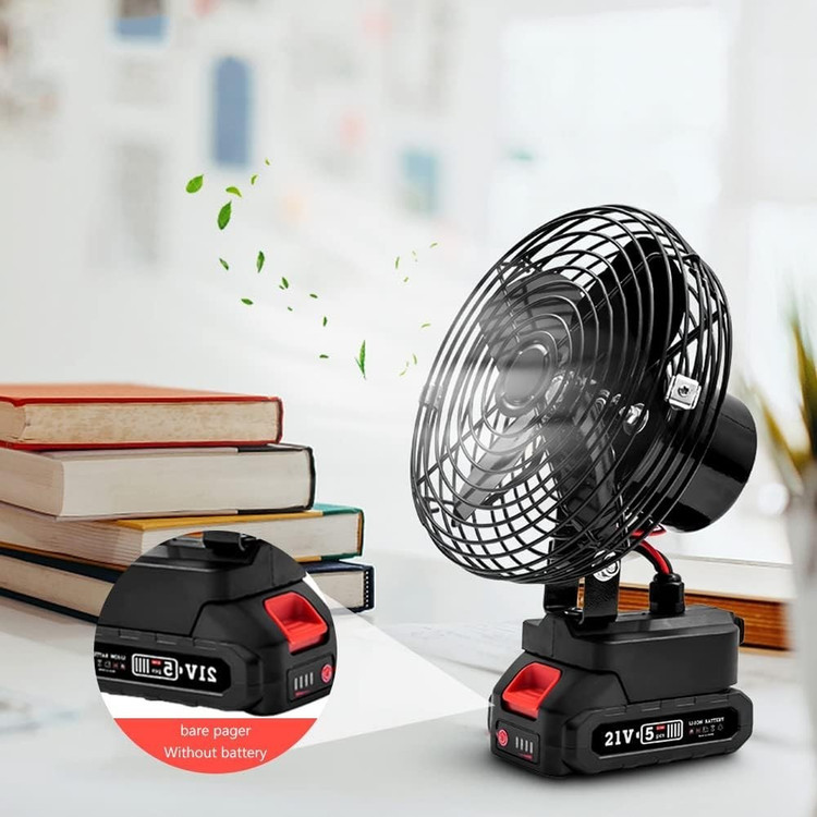 پنکه شارژی ۴۸ولت توری فلزی ۲ باتری مدل FAN LITHIUM 3PIN