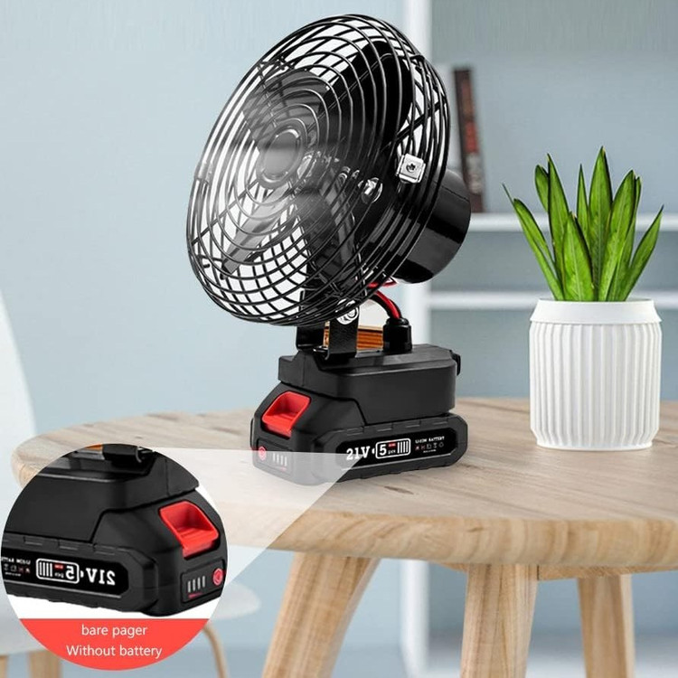 پنکه شارژی ۴۸ولت توری فلزی ۲ باتری مدل FAN LITHIUM 3PIN