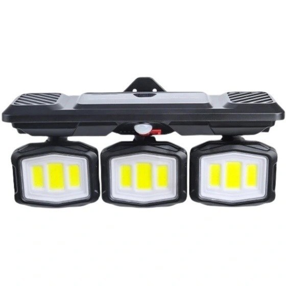 چراغ شارژی خورشیدی سه ماژول سنسور دار ضد آب مدل YX670C-3