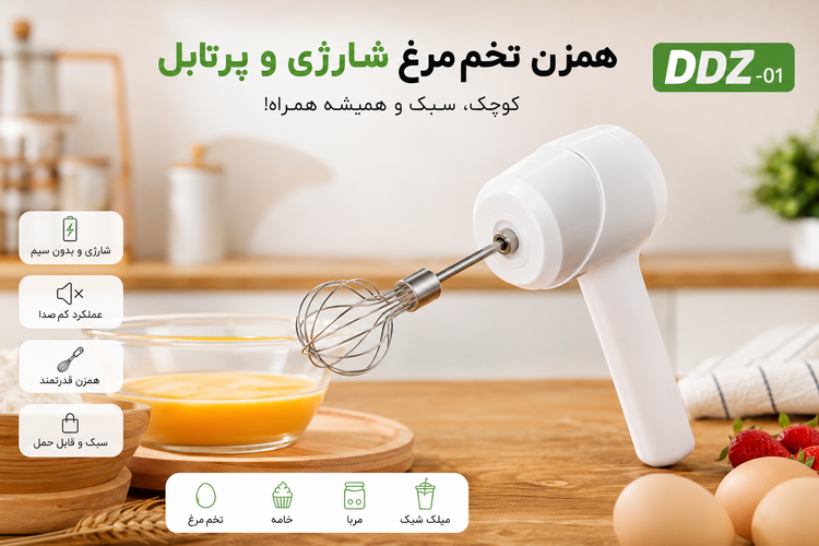 همزن تخممرغ پرتابل DDZ-01