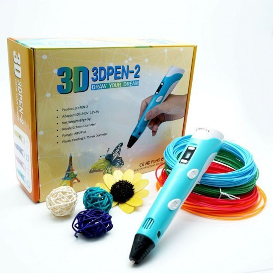 قلم سه بعدی ZPen مدل ZD-PEN2 طراحی خلاقانه جعبه بزرگ
